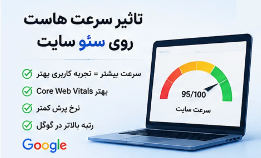 تاثیر سرعت هاست و Core Web Vitals بر رتبه سایت در گوگل و اشتباه رایج هنگام خرید هاست