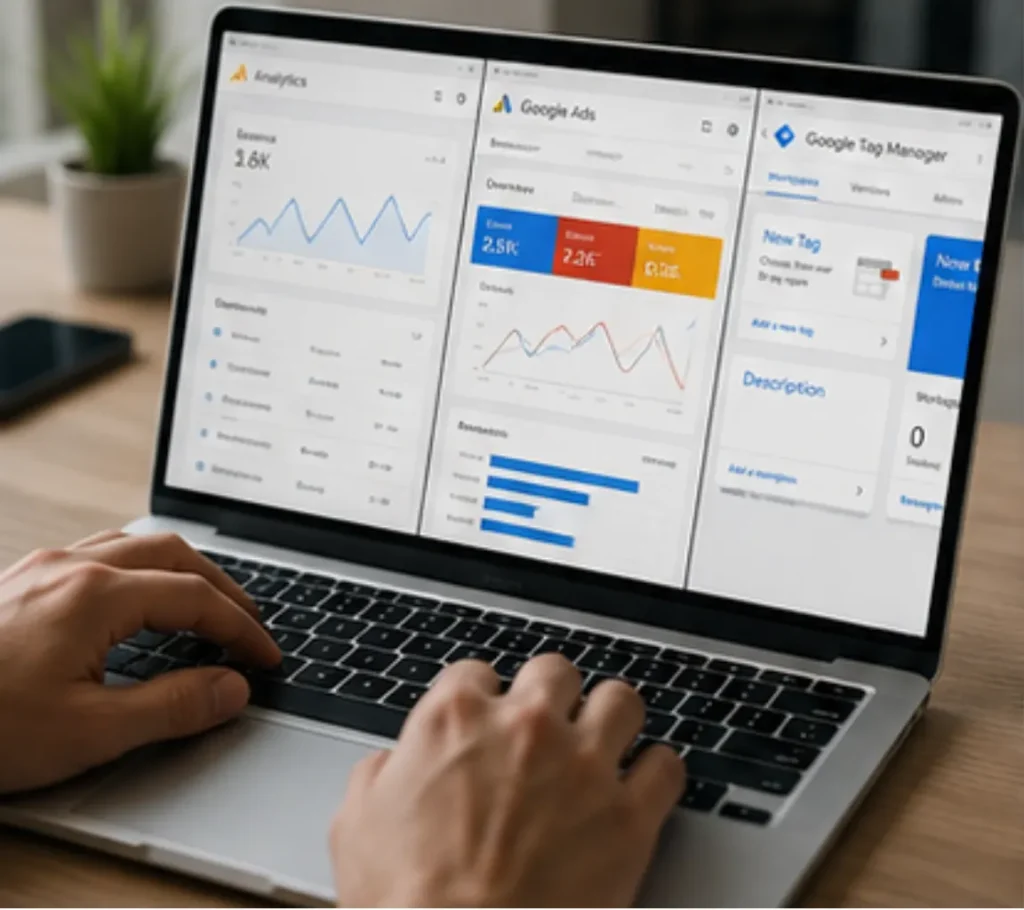 اتصال گوگل تگ منیجیر به Google Analytics و Google Ads